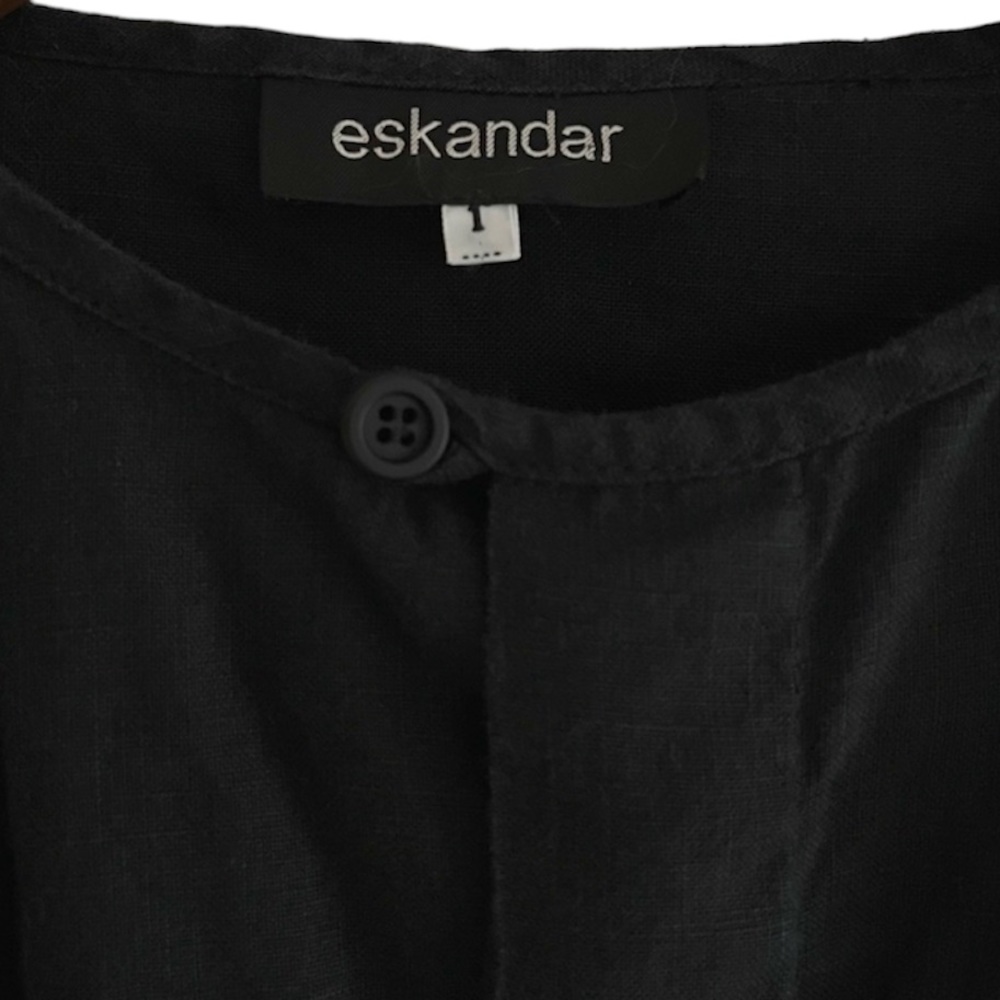 *SOLD* Eskandar 100% Linen 3/4 Sleeve Top (Runs L) - Picture 2 of 7